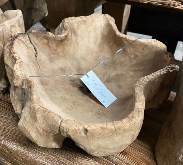 Natural Teak Star Bowl