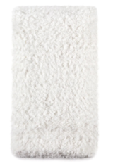 White Fuzzy Throw!