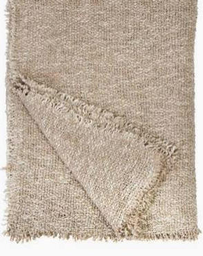 Textured Natural Throw