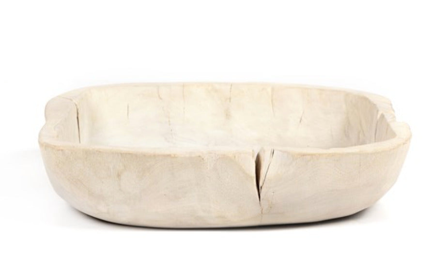 Reclaimed Wood Tray - ivory