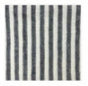 Linen Hand Towel - Black White Medium Stripes