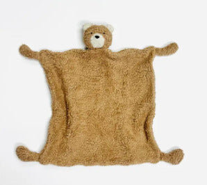 Organic Sherpa Baby Security Blanket | Bear
