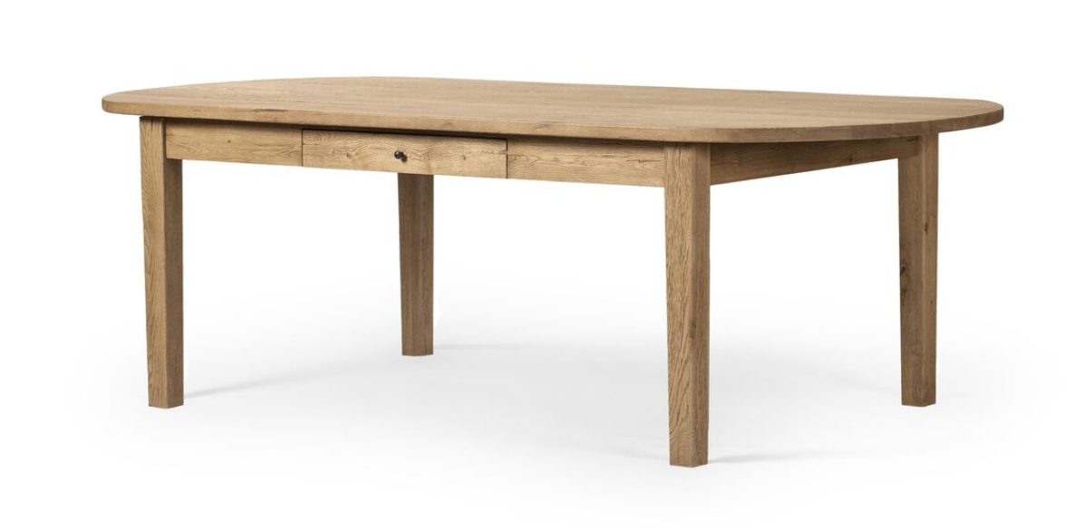 Weathered Oak Dining Table 86"w x 42"d x 30"h