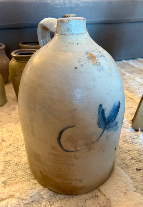 Painted Stoneware Jug