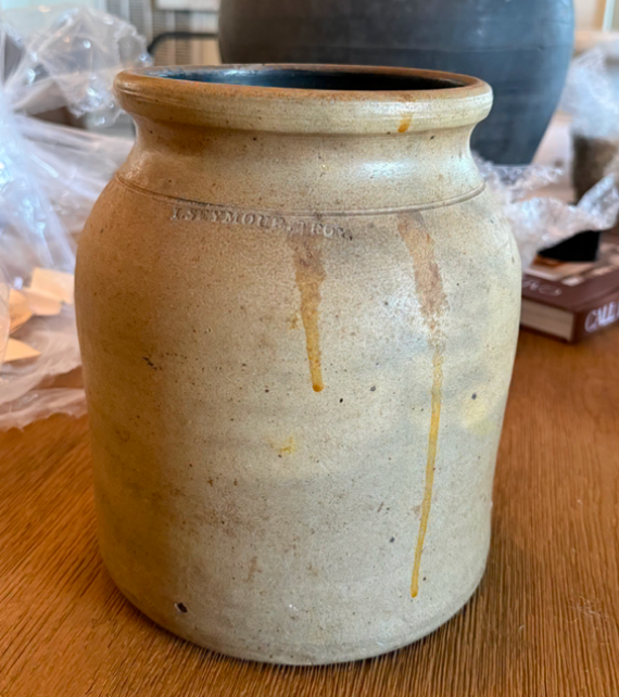 Stoneware Glazed Jar