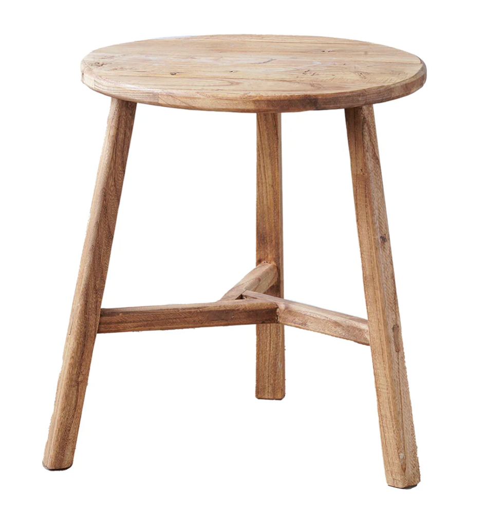 Elm Wood Side Table