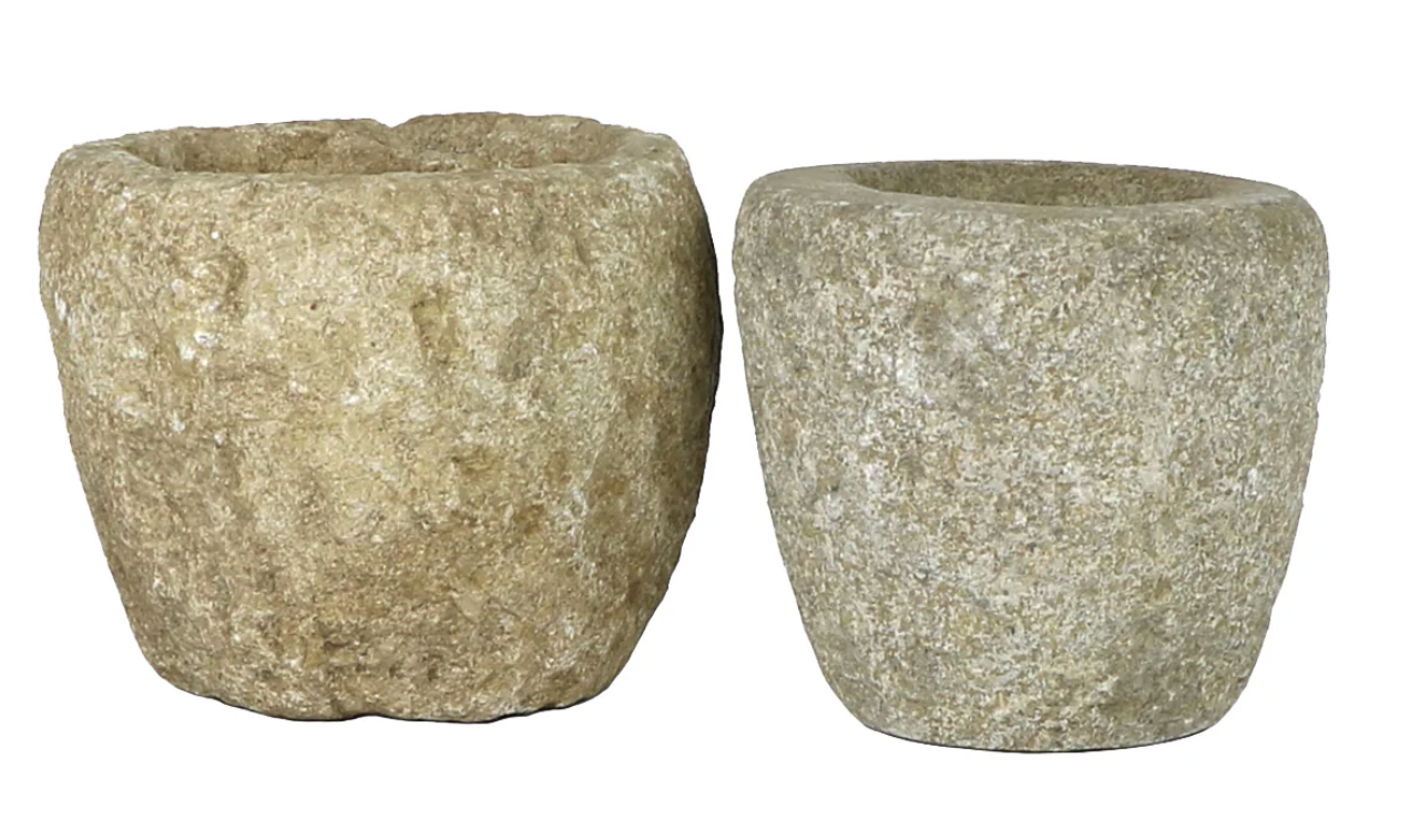 Small Stone Carved Bowls