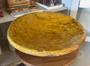 Mustard Pedestal Bowl