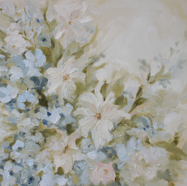 “Free to Bloom” by Terrah Ray 16"x16"