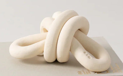 XL DOUBLE LOOP KNOT, WHITE