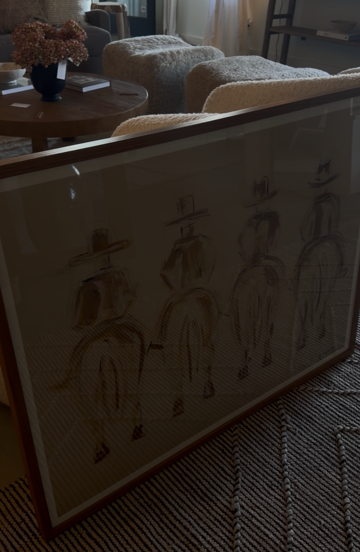 Cowboy Print 30x40 w/ custom frame!