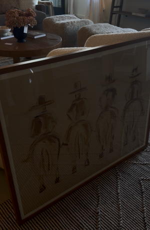 Cowboy Print 30x40 w/ custom frame!
