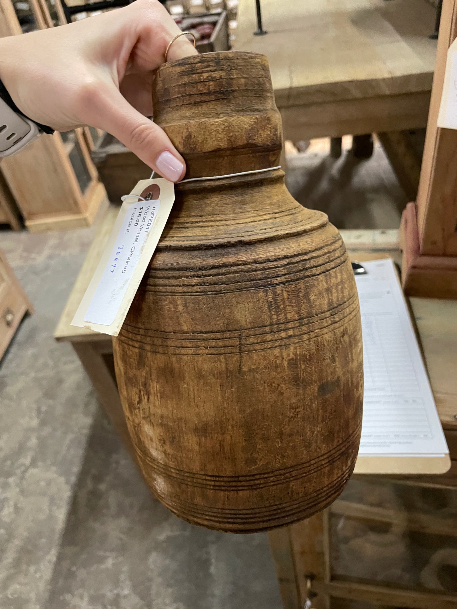 Wood Vessel