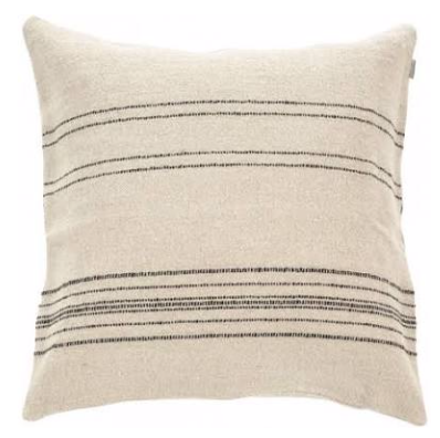Soft Black Stripe Pillow