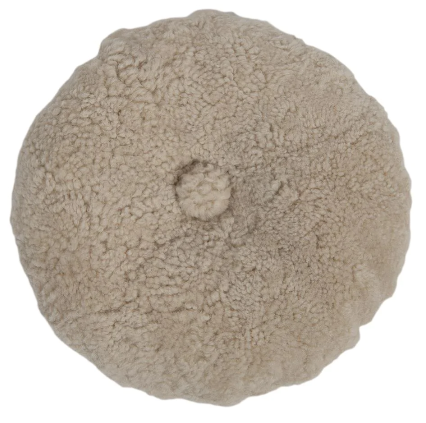 Sheepskin Wool Pillow | Pearl