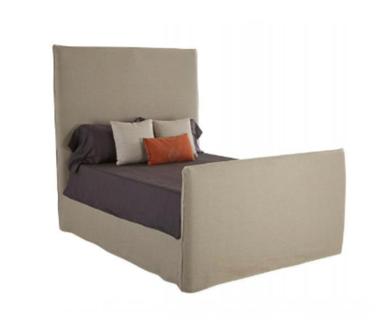 Slipcovered Queen Bed