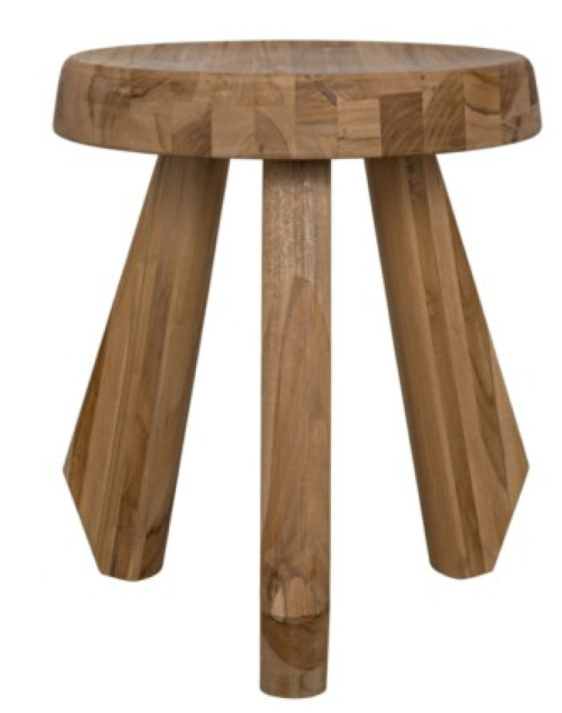 Teak Stool - 15"W x 15"D x 18.5"H